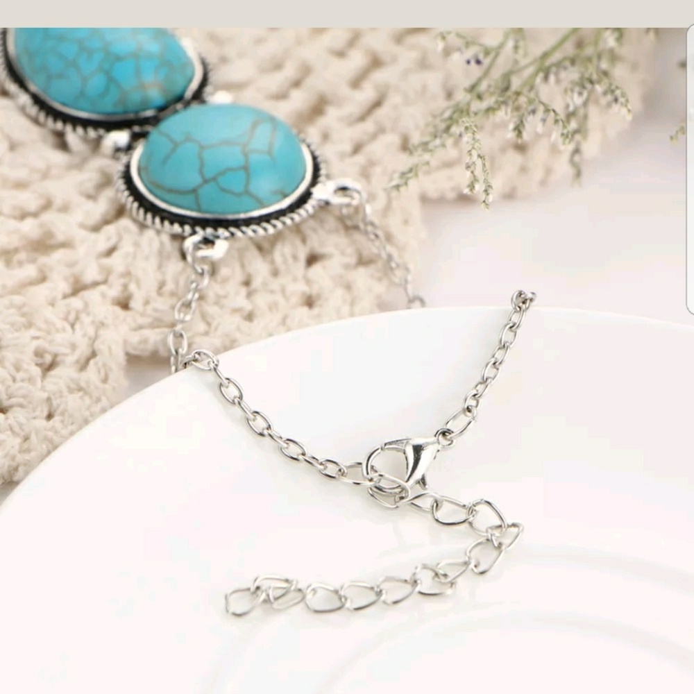 Bohemian Turquoise Wrist Chain - Picture 7 of 7